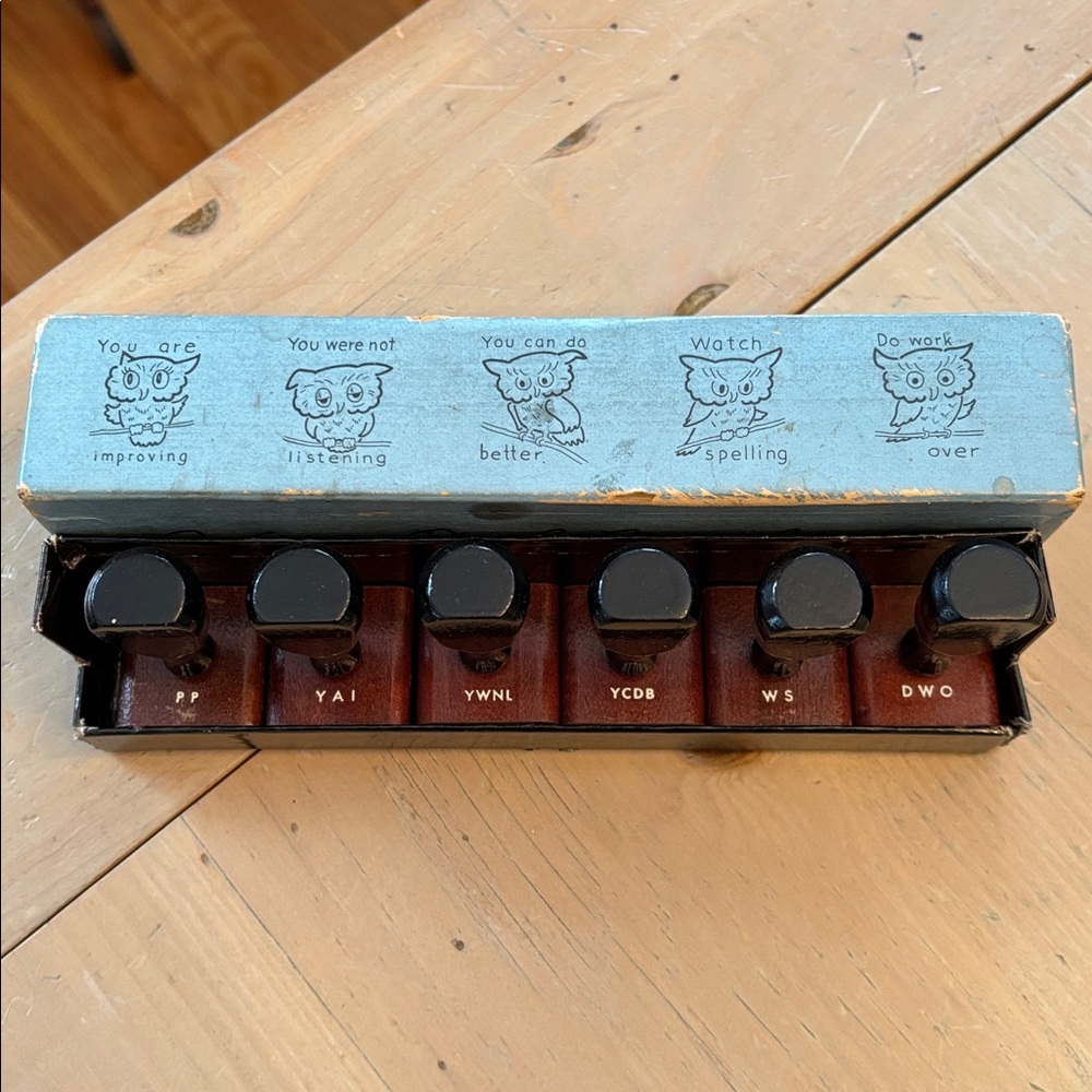 Vintage Rubber Stamps Wise Owl Marking Kit No. 35